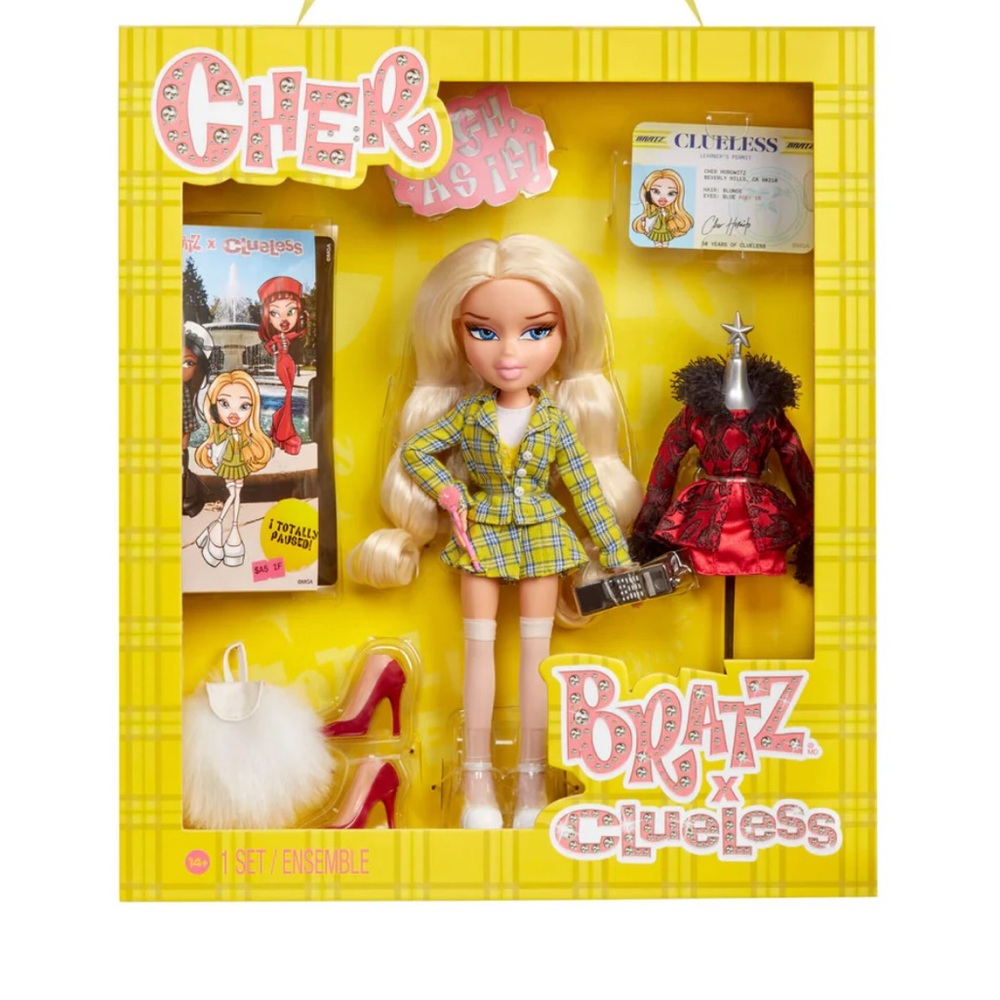 x Clueless Cher Doll - Blonde with Yellow Outfit